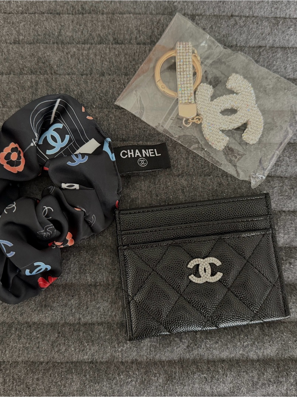 Wallet, Keychain & Hair Tie